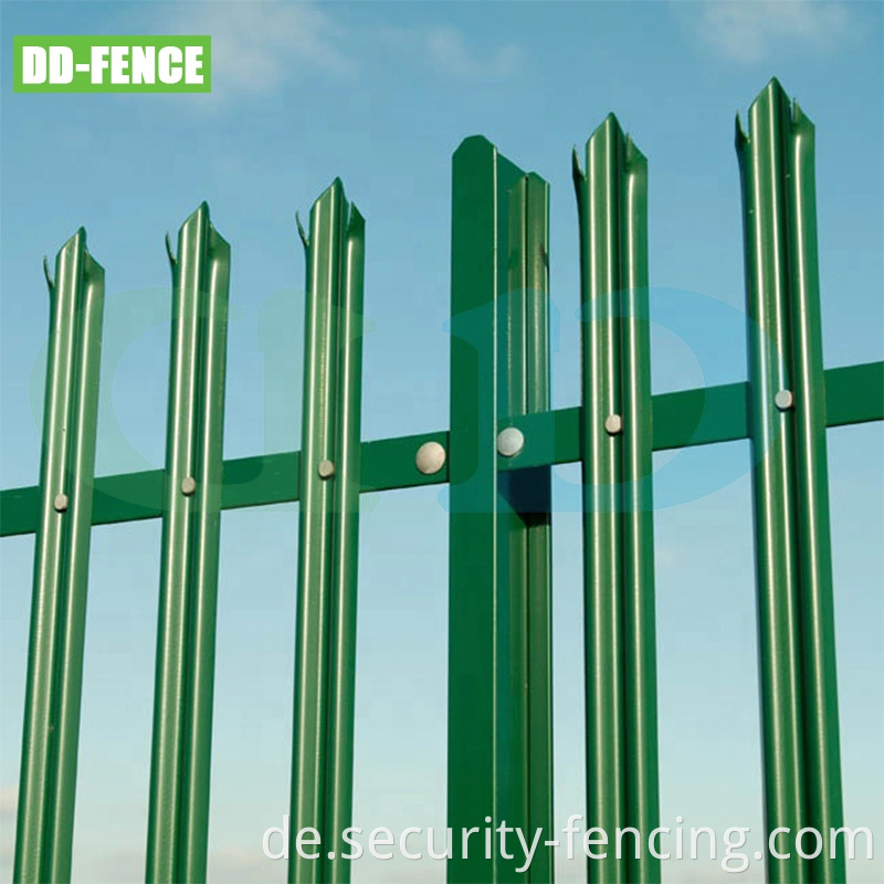 Hot Dipped Galvanized Steel Palisade Fence 